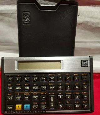 Vintage 1980s Hewlett Packard Hp 15c Scientific Calculator With Case Made In Usa