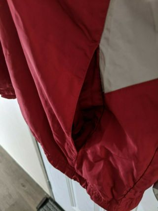 Men’s Adidas Small Climalite Red 1/4 Zip Arkansas Razorbacks Windbreaker Jacket 3
