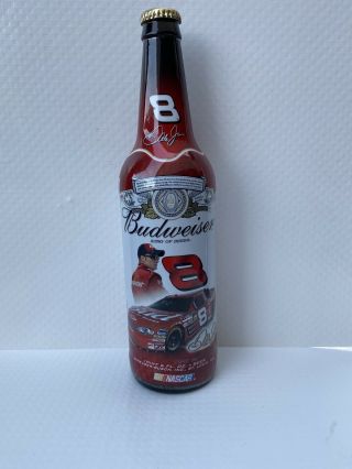 Nascar Dale Earnhardt Jr.  8 22oz Budweiser Bottle Capped With Beer