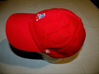 England Patriots All Red Low Profile Slouch Hat ' 47 100 Cotton Adjustable 2