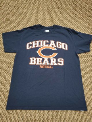 Chicago Bears Football Blue Nfl Team Apparel T - Shirt Medium