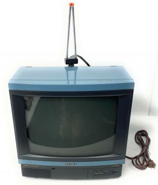 Vintage Sony Model Kv - 1392r Trinitron Color Crt Broadcast Tv 13 "