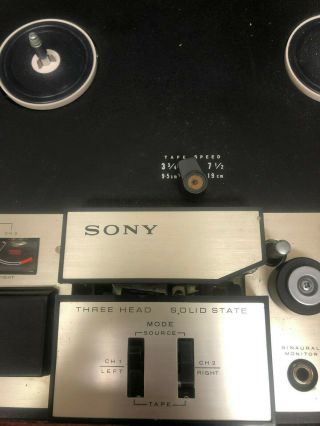 Sony TC - 350 Stereo Reel To Reel Tape Recorder Player. 3