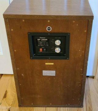 1 Vintage Sansui SP - 2500 Speaker - 3 Way - 5 Drive (SP2500) - W/ Grill - 2