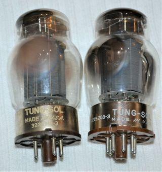 2 Vintage Tung - Sol 6550 Audio Amplifier Solid Gray Plate Tubes
