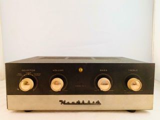 Vintage Heathkit Ea - 2 Tube Amplifier For Its Age As - Is