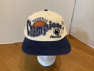 Vintage Penn State 1986 National Champions Ncaa Trucker Hat Cap Snapback 80s