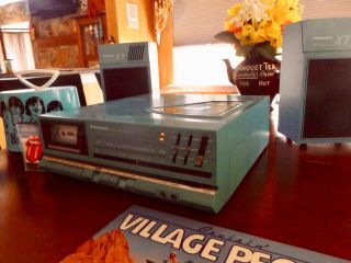 Vintage 1980s Panasonic SG - X7 Turntable - Cassette - Turquoise MCM LOOK / STYLE 2