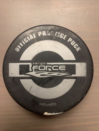 Fargo Force Ushl Official Practice Hockey Puck United States Hockey League