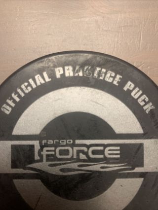 Fargo Force USHL Official Practice Hockey Puck United States Hockey League 2