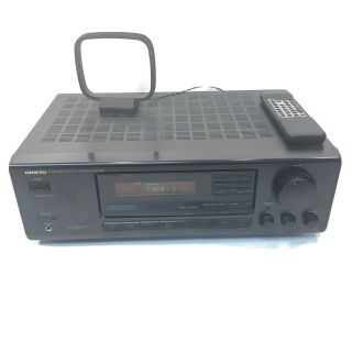 Vintage Onkyo Audio Video Control Tuner Amplifier Model Tx - 8410 With Remote