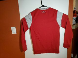 Under Armour Wisconsin Badgers Long Sleeve Sweater Pullover Mens Small S Red 2