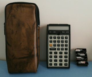 Hp Hewlett Packard Hp41cv Programmable Scientific Rpn Calculator W/ Leather Case