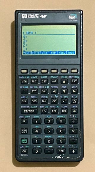 Hp 48gx Programmable Calculator With 128k Ram