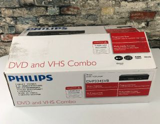 Philips Dvp3345vb/f7 A 4 - Head Hi - Fi Stereo Vcr Dvd Player Combo