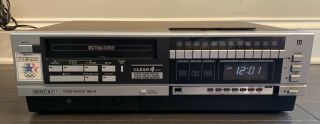Sanyo Vcr 6400 Betacord Betamax Video Cassette Player/recorder