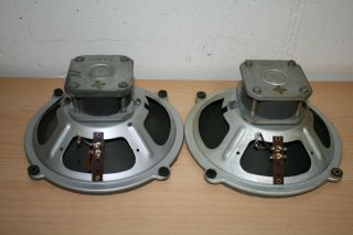 Matched Pair 8 " Telefunken Full Range Speaker From Germany - Pictures