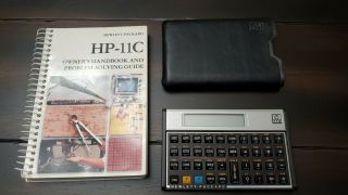 Hewlett - Packard Hp - 11c Scientific Calculator With Case And Guide