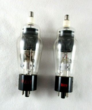 393A / 6901 WESTERN ELECTRIC NOS Thyratron Tubes Engraved Matched pair TV - 7 Test 2