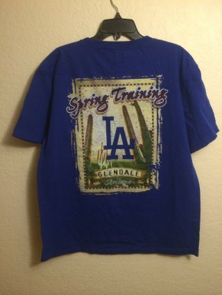 Los Angeles Dodgers Spring Training Glendale Arizona Majestic Tshirt.  Size L