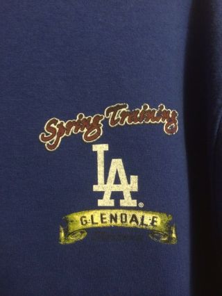 Los Angeles Dodgers Spring Training Glendale Arizona Majestic Tshirt.  Size L 3
