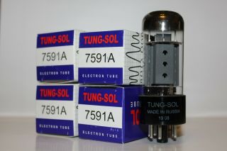 Matched Quad Of Tung Sol 7591a Tube,  Brand