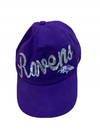 47 Brand Baltimore Ravens Womens Hat Adjustable Bling Sequin Nfl