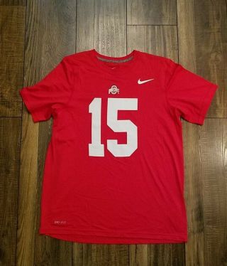 Nike Osu Ohio State Dri - Fit Shirt Ezekiel Elliott 15 Buckeyes Dallas Football