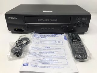 Orion Vr313 Vcr Digital Video Cassette Recorder (open Box) Remote Vtg