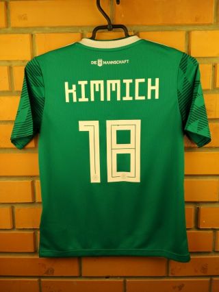 Kimmich Germany Jersey 2018 2019 Youth 11 - 12 Away Shirt Br3146 Adidas Football