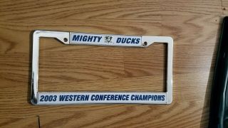 Anaheim Mighty Ducks 2003 Western Conference Champions License Plate Frame