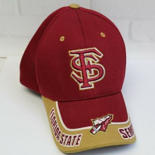 Fsu Florida State Seminoles Twins Enterprises Twill Strapback Baseball Hat Cap