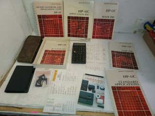 Hewlett - Packard Hp - 41c W/ Application Pac (math Aviation Stat) & Manuals