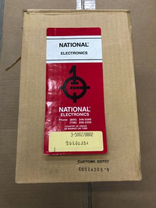 National Electronics Vacuum Electron Tube 3 - 500z / 8802