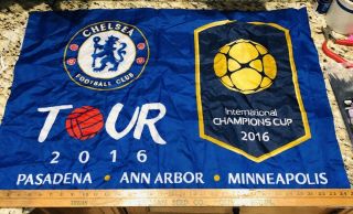 Chelsea Football Club International Champions Cup Soccer 2016 Banner Flag 24x35”
