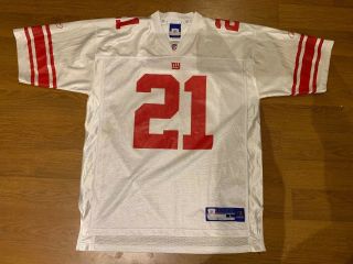 Reebok Nfl Official Football Jersey Ny Giants Tiki Barber 21 Large White Red