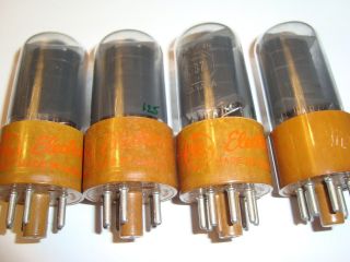 A Quad Of Closely Rated 5871 (heavy Duty 6v6gt) Tubes,  Ge,  Marconi