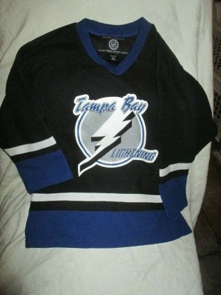 2007 - 11 Tampa Bay Lightning Black Nhl Hockey Jersey Youth Size Medium 10 - 12