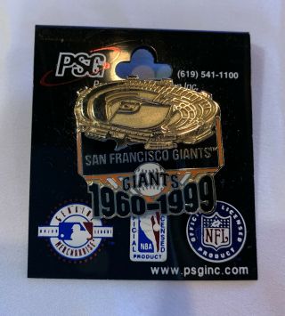 San Francisco Sf Giants Candlestick Park 1960 - 1999 Mlb Baseball Souvenir Pin