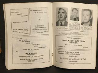 1951 Saskatchewan Roughriders Souvenir PROGRAM CFL Football Booklet 2