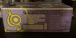Emerson Ewv404 Vcr 19 Micron Da - 4 Head Vhs Vcr Player Recorder
