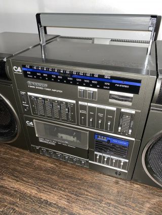 Sanyo C4 Japan Boombox Ghetto Blaster Stereo Cassette Amplifier Tuner 2