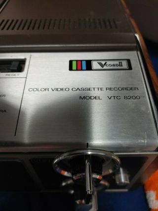 Sanyo Vintage Color Video Cassette Recorder Vtc 8200