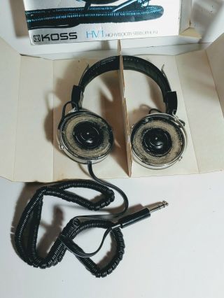 Vintage KOSS HV/1 High Velocity Stereophone Headphones NO EAR PADS 3