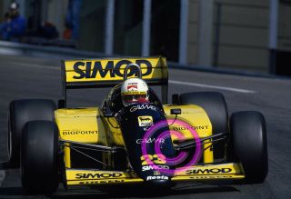Racing 35mm Slide F1,  Andrea De Cesaris - Minardi 1986 Monaco Formula 1