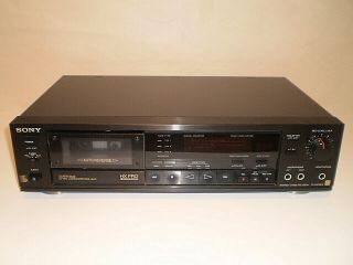 Sony Stereo Cassette Deck Model Tc - Rx55es.  Rca Cables