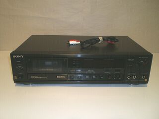 Sony Stereo Cassette Deck Model TC - RX55ES.  RCA Cables 2