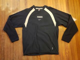 Purdue Boilermakers Nike Therma - Fit Black Fleece Sweatshirt Men 