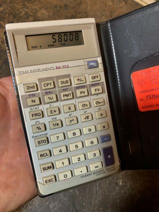 VTG ULTRA RARE Texas Instruments Prototype BA 35 II Calculator CB Wilson Estate 2