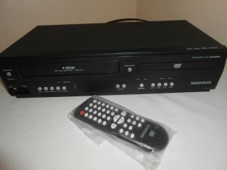Magnavox Dvd & Vcr Combo Player 4 - Head Hi - Fi Vhs Recorder W/ Remote Dv220mw9